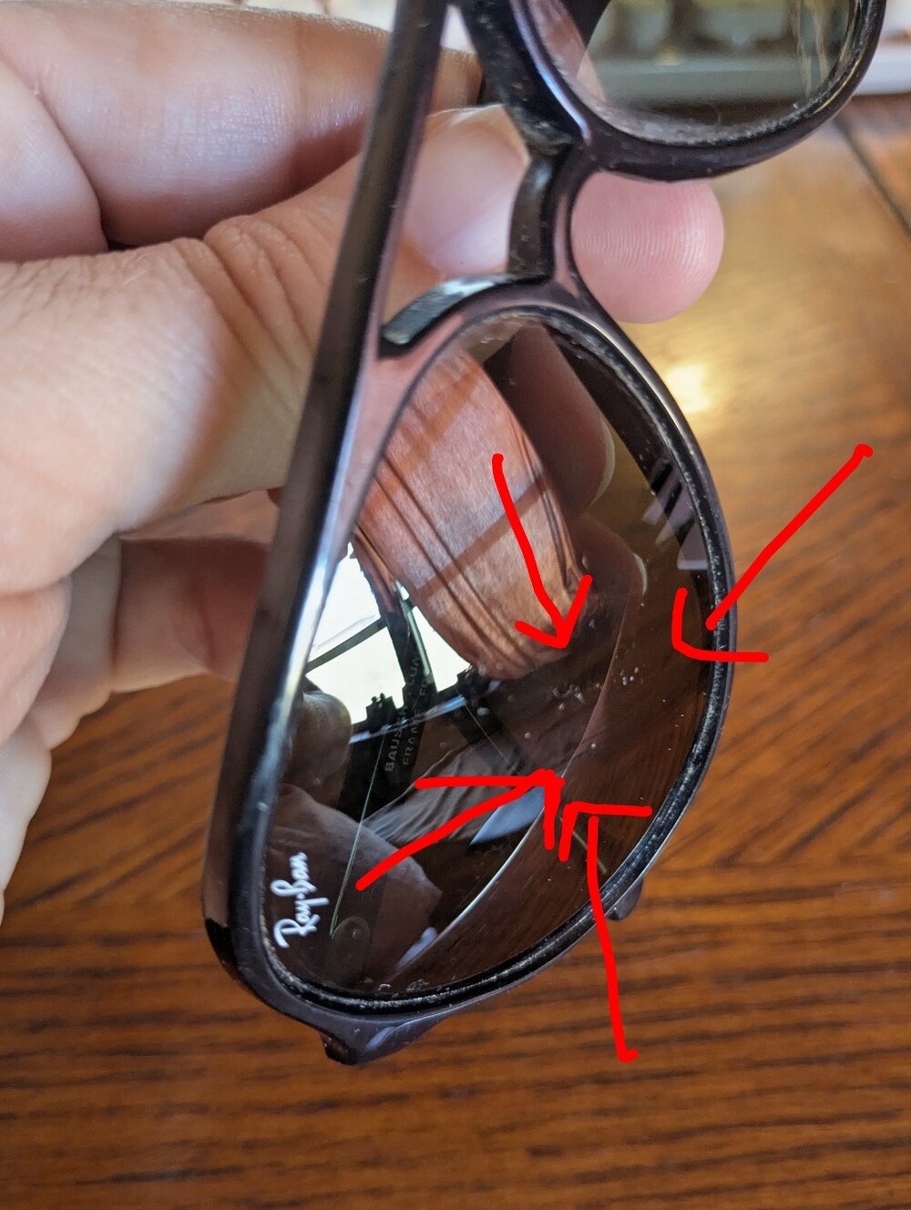 Vintage Ray-Ban Dark Black Aviators Cats - Picture 6 of 7